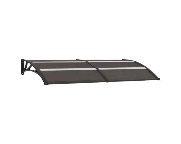 Ultimissimo Modello vidaXL marquesina de puerta pc negro 200×75 cm | Brico Depôt