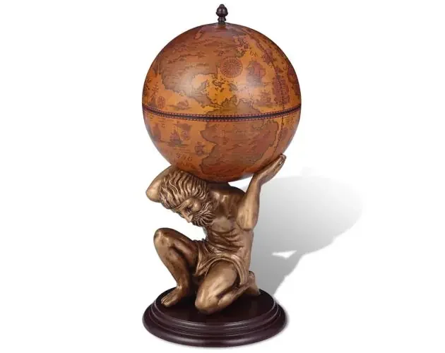 Ultimissimo Modello vidaXL mueble bar bola del mundo diseño atlas 42x42x85 cm | Brico Depôt