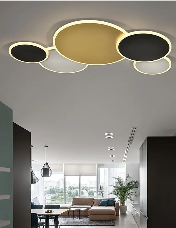 Umbra Plafón de Techo Schuller Oro, Negro y Blanco