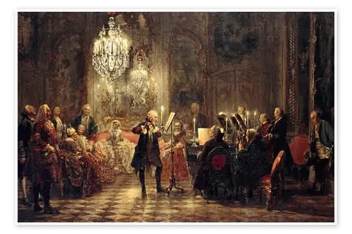 Un concierto de flauta de Adolph von Menzel Master Collection