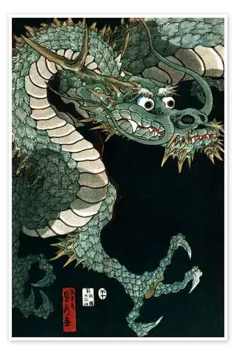 Un dragón de Utagawa Sadahide Master Collection