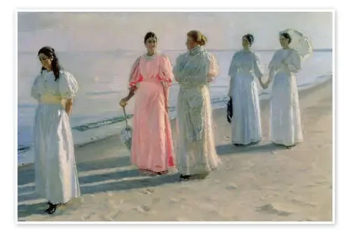 Un paseo por la playa de Michael Peter Ancher Bridgeman Images
