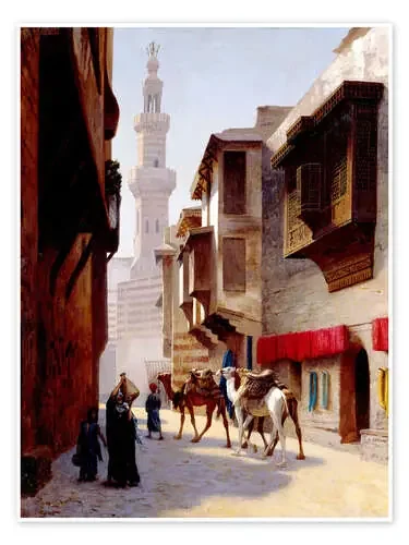 Una calle en el cairo de Jean-Léon Gérôme Bridgeman Images
