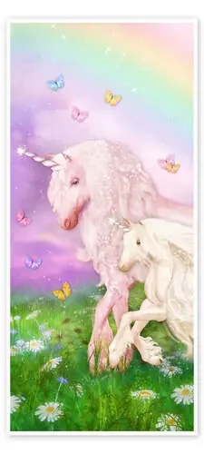 Unicornio y arcoíris mágico de Dolphins DreamDesign
