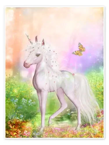 Unicornio y mariposa de Dolphins DreamDesign