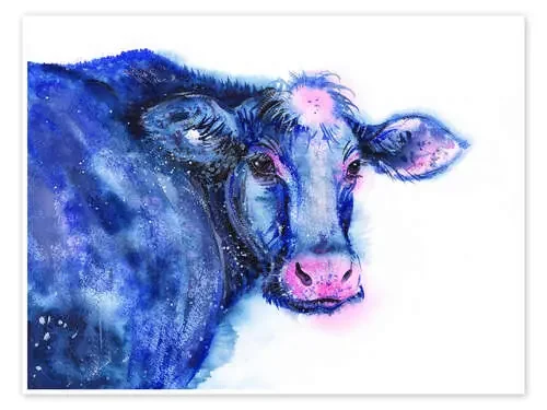 Vaca azul de Zaira Dzhaubaeva
