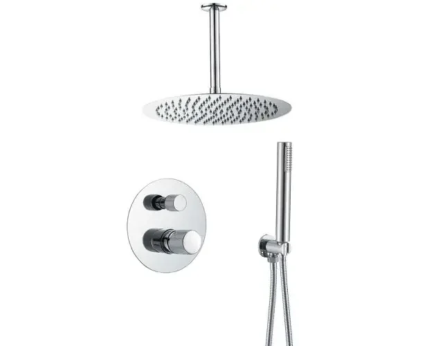 Valaz ducha empotrada monomando techo redonda maneta luxury cromada | Brico Depôt Di Marca