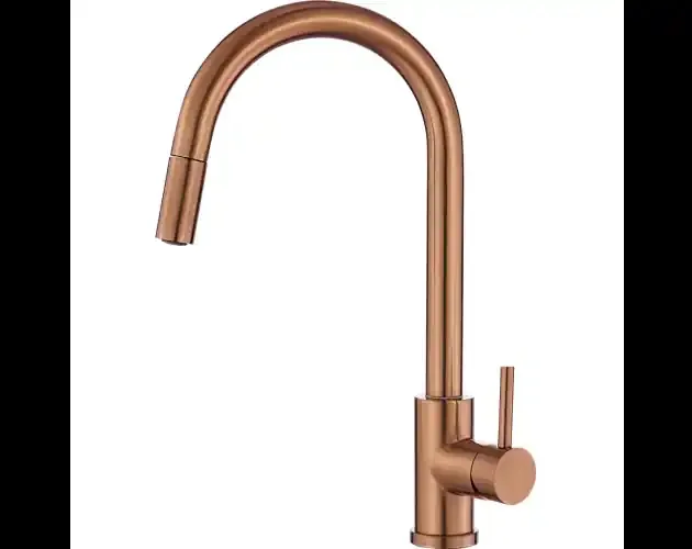 Valaz grifo de cocina oro rosa cepillado monomando extraíble | Brico Depôt Più Venduto