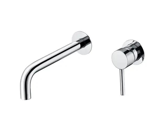 Valaz grifo lavabo empotrado redondo cromado con caño de 21cm fino y fijo | Brico Depôt Moderno