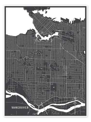 Vancouver Canada Map de Main Street Maps