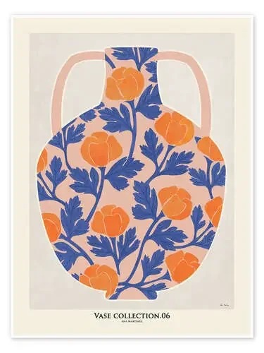 Vase with poppies de EL BUEN LIMÓN