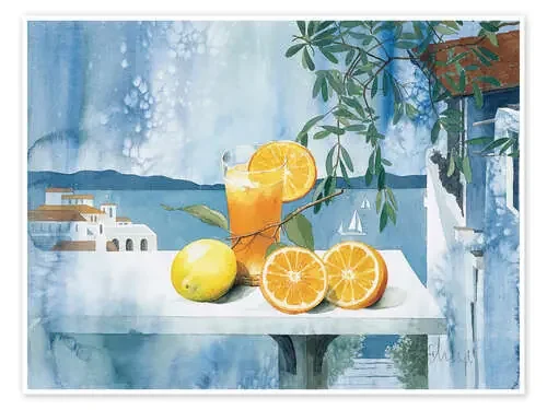 Vaso con naranjas de Franz Heigl Advocate Art