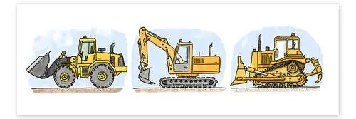 Vehículos de construcción de Hugo de Hugos Illustrations