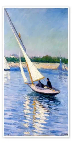 Velero en el Sena en Argenteuil de Gustave Caillebotte ARTOTHEK