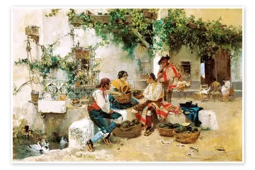Vendiendo melones de Joaquín Sorolla y Bastida Master Collection