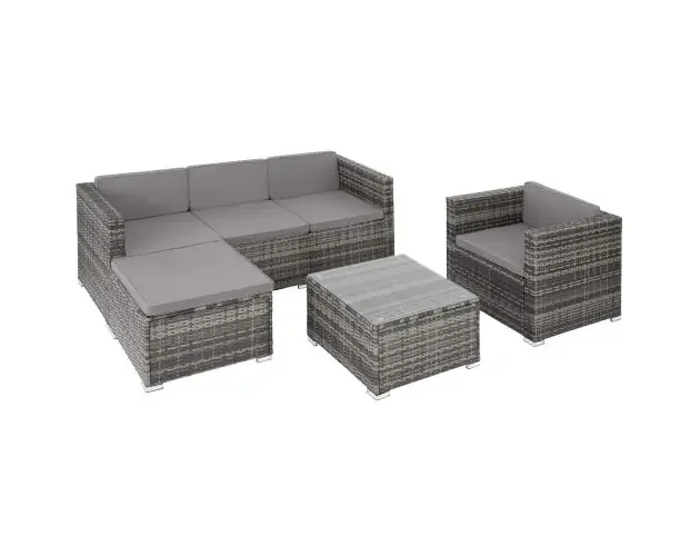 Vendita Finale Conjunto de ratán lignano, gris | Brico Depôt