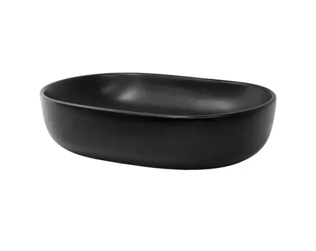Vendita Finale Lavabo negro cerámica fregadero de sobremesa 600x425x145 mm | Brico Depôt