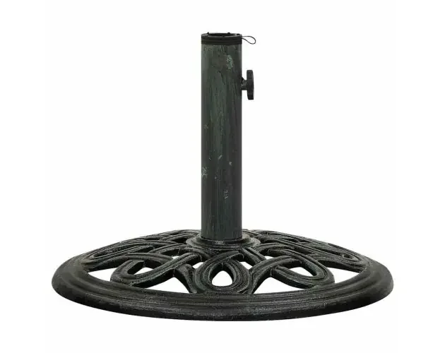 Vendita Finale vidaXL base de sombrilla de hierro fundido verde 40x40x32 cm | Brico Depôt