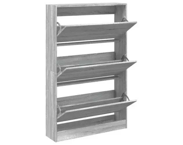 Vendita Finale vidaXL zapatero de madera de ingeniería gris sonoma 80x21x125,5 cm | Brico Depôt