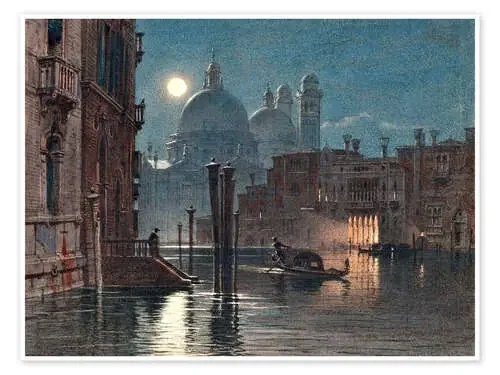 Venice at moonlight de Carl Friedrich Heinrich Werner ARTOTHEK