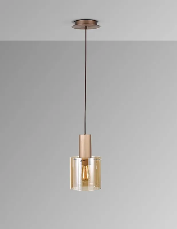 Venize Lámpara Colgante Cobre Ambar Schuller