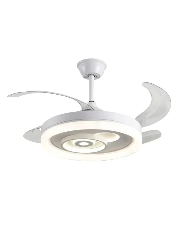 Ventilador Aspas Plegables Blanco