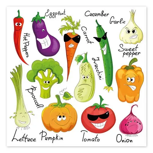 Verduras graciosas (inglés) de Kidz Collection Editors Choice