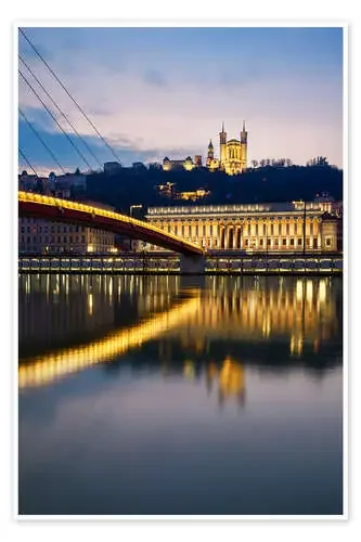 Vertical view of Saone river at Lyon Editors Choice