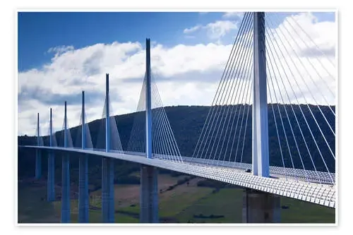 Viaducto y puente de Millau de Walter Bibikow Danita Delimont