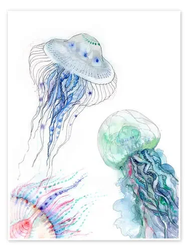 Vida marina – medusas de Verbrugge Watercolor