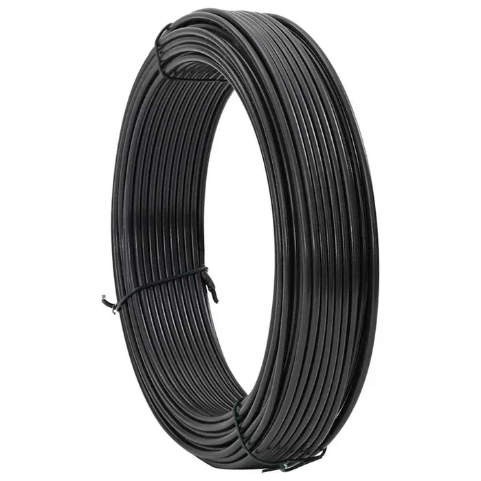vidaXL Alambre de atar cercas Antracita 33 m Acero recubierto de PVC