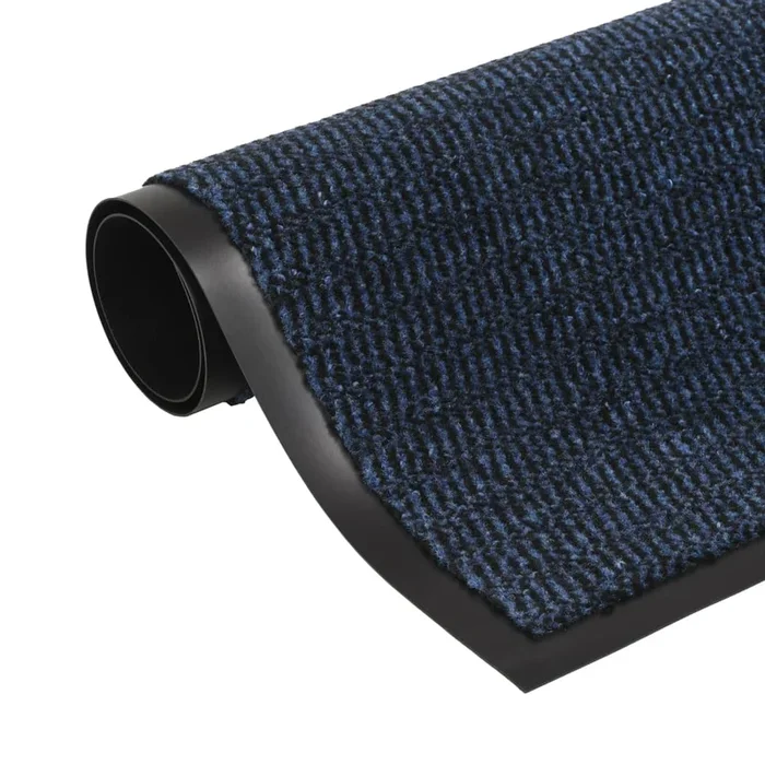 vidaXL Alfombra de entrada rectangular de nudo 90×150 cm azul