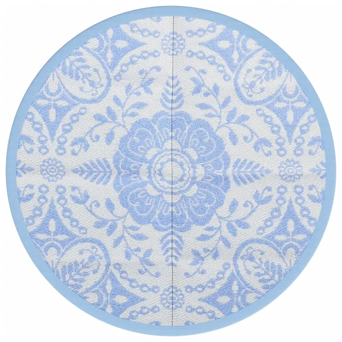 vidaXL Alfombra de exterior ARAKIL azul bebé Ø160 cm PP