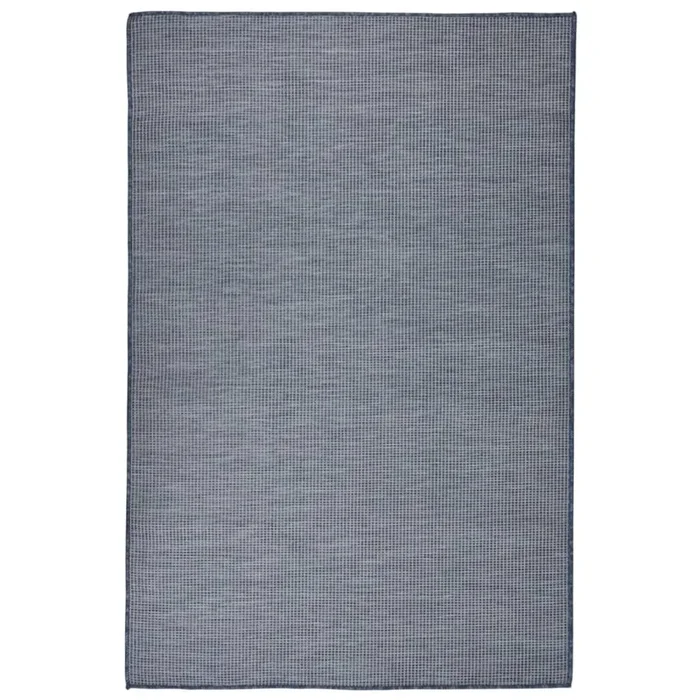 vidaXL Alfombra de exterior de tejido plano azul 120×170 cm