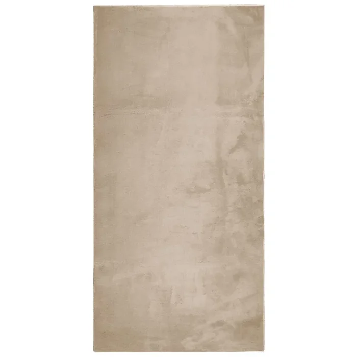 vidaXL Alfombra de pelo corto suave lavable HUARTE arena 100×200 cm