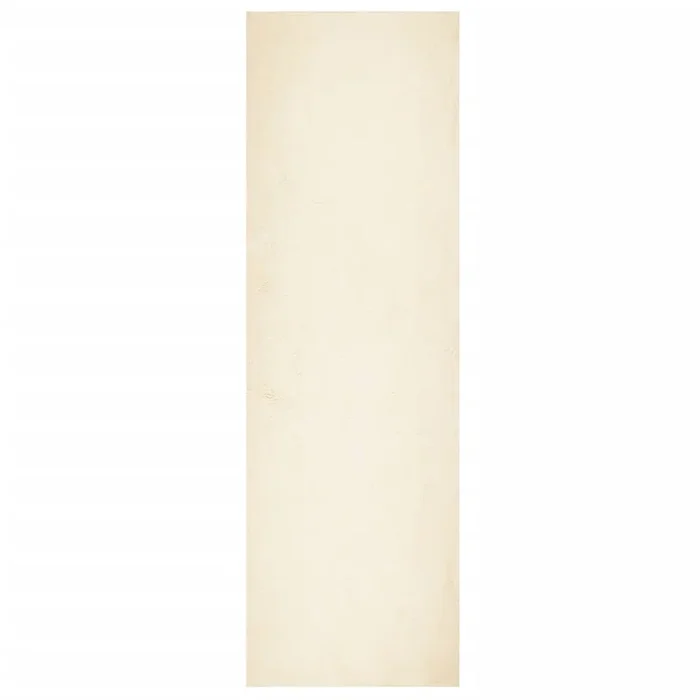 vidaXL Alfombra de pelo corto suave lavable HUARTE crema 80×250 cm