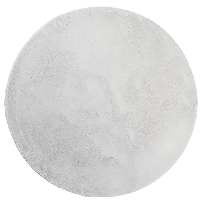 vidaXL Alfombra de pelo corto suave lavable HUARTE gris Ø 200 cm