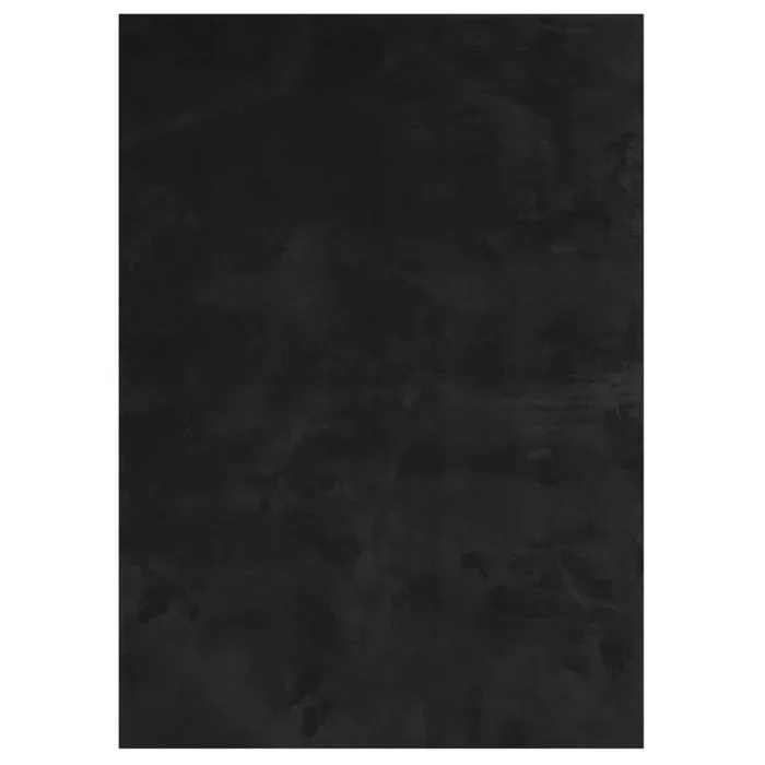 vidaXL Alfombra de pelo corto suave lavable HUARTE negro 120×170 cm