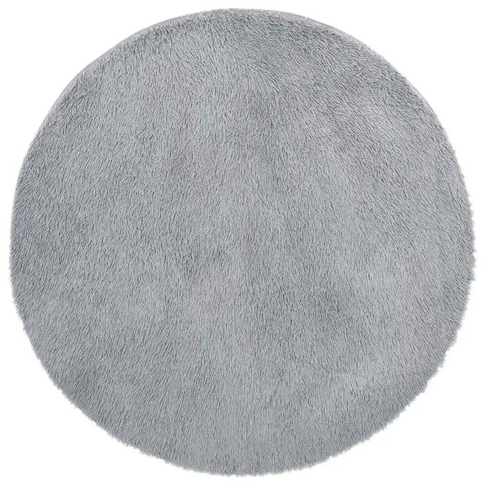 vidaXL Alfombra de pelo largo NAVARRA gris claro 160×160 cm poliéster (2)