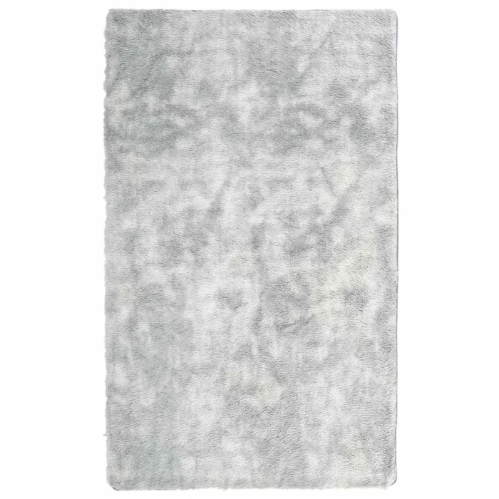 vidaXL Alfombra de pelo largo NAVARRA gris plata 80×150 cm poliéster