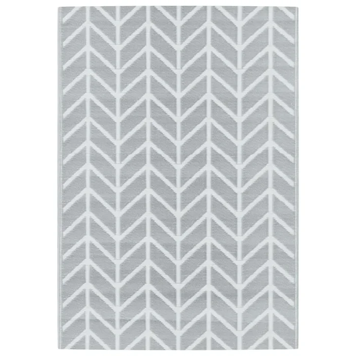 vidaXL Alfombra exterior ARAKIL PP gris 140×200 cm