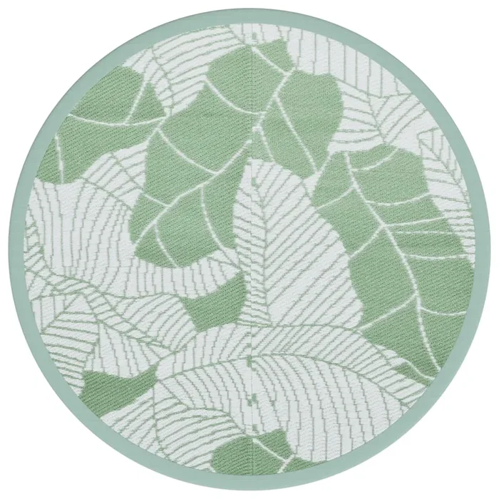 vidaXL Alfombra exterior ARAKIL verde Ø200 cm PP (5)