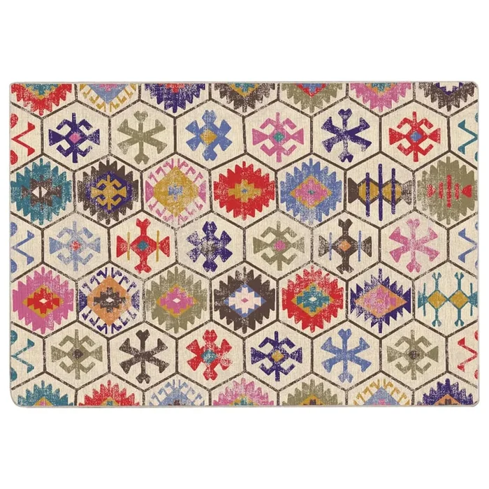vidaXL Alfombra lavable antideslizante multicolor 160×230 cm (2)