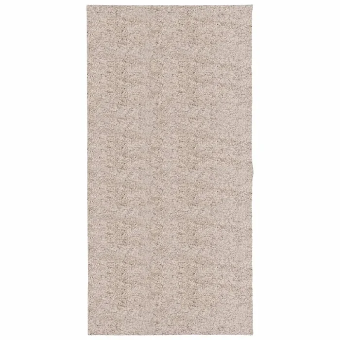 vidaXL Alfombra peluda de pelo largo moderna PAMPLONA beige 100×200 cm