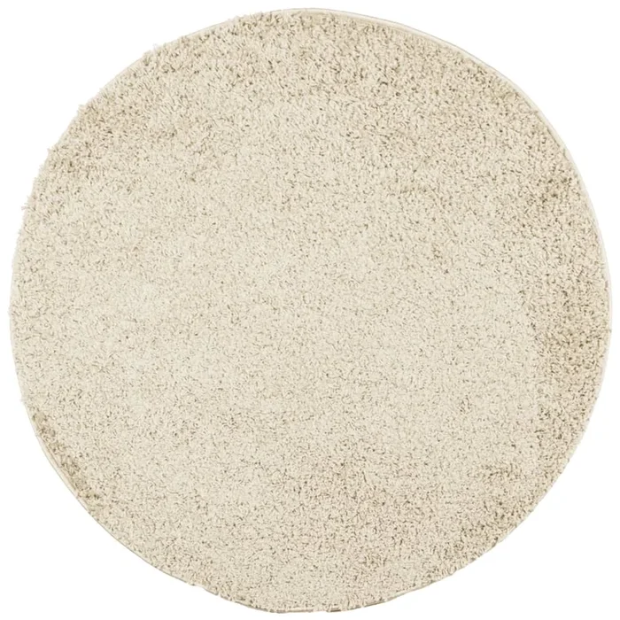 vidaXL Alfombra peluda de pelo largo moderna PAMPLONA dorado Ø 160 cm