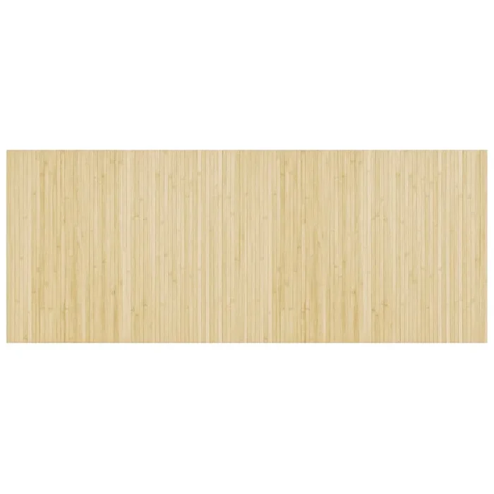 vidaXL Alfombra rectangular bambú color natural claro 80×200 cm (2)