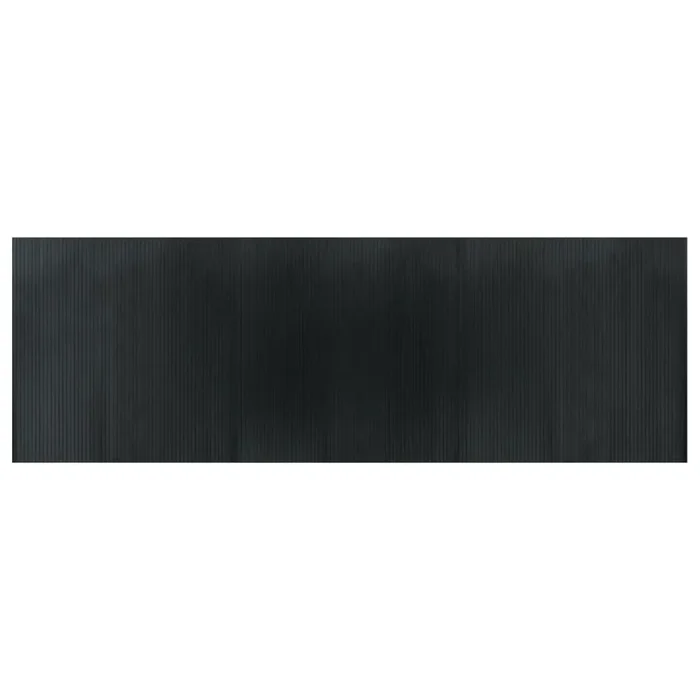 vidaXL Alfombra rectangular bambú gris 100×300 cm (2)