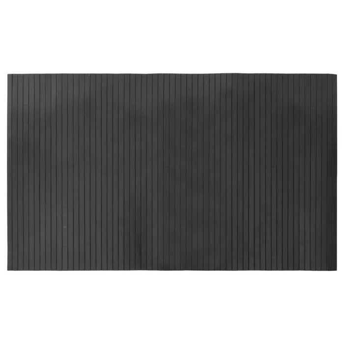 vidaXL Alfombra rectangular bambú gris 60×100 cm (2)