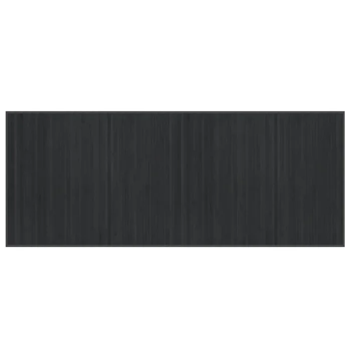 vidaXL Alfombra rectangular bambú gris 80×200 cm