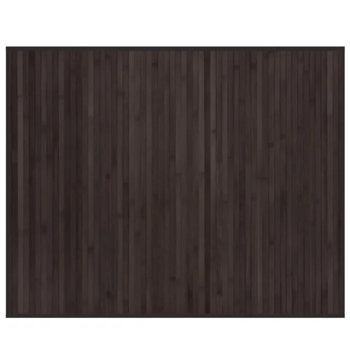 vidaXL Alfombra rectangular bambú marrón oscuro 80×100 cm